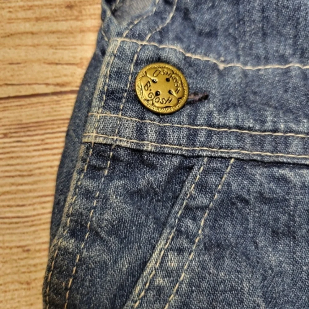 Vintage 80s Oshkosh B'Gosh Denim Blue Cotton jean overalls